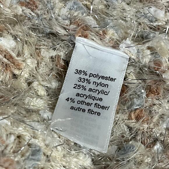 Maurices Womens Tan Metallic Open Cardigan Size Small - Picture 6 of 9